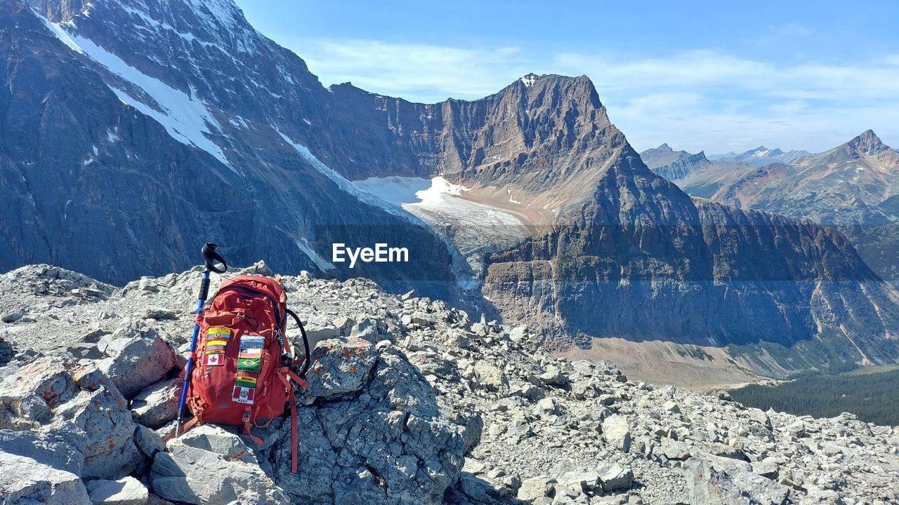 Scenic view of snowcapped mountains