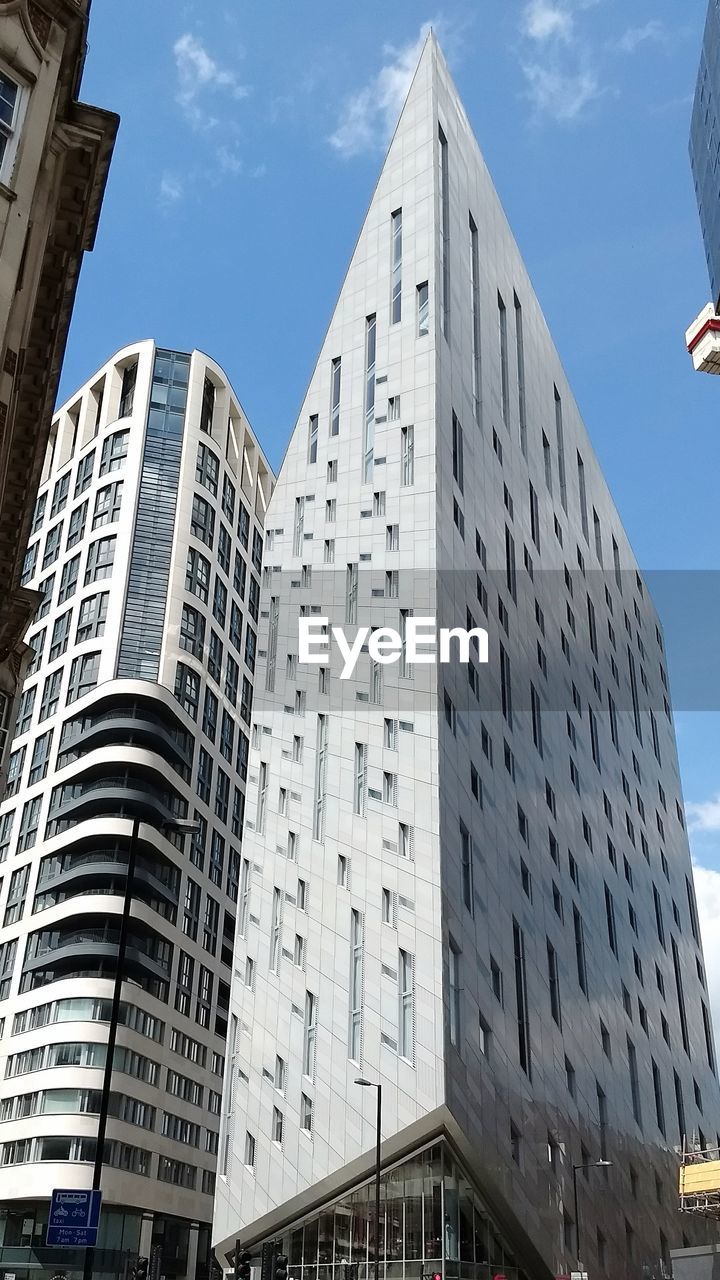 LOW ANGLE VIEW OF SKYSCRAPERS
