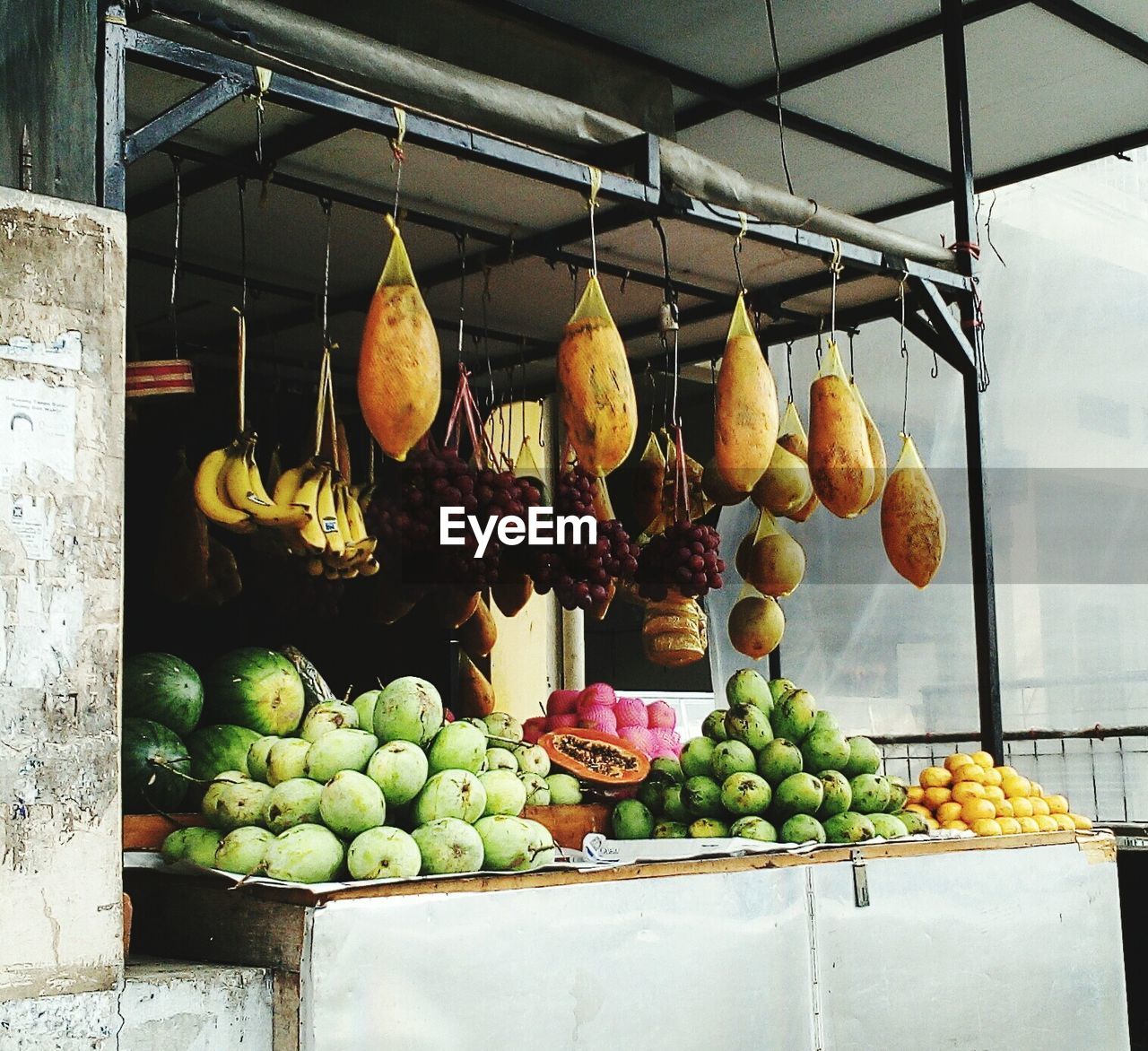 FRUITS HANGING FOR SALE