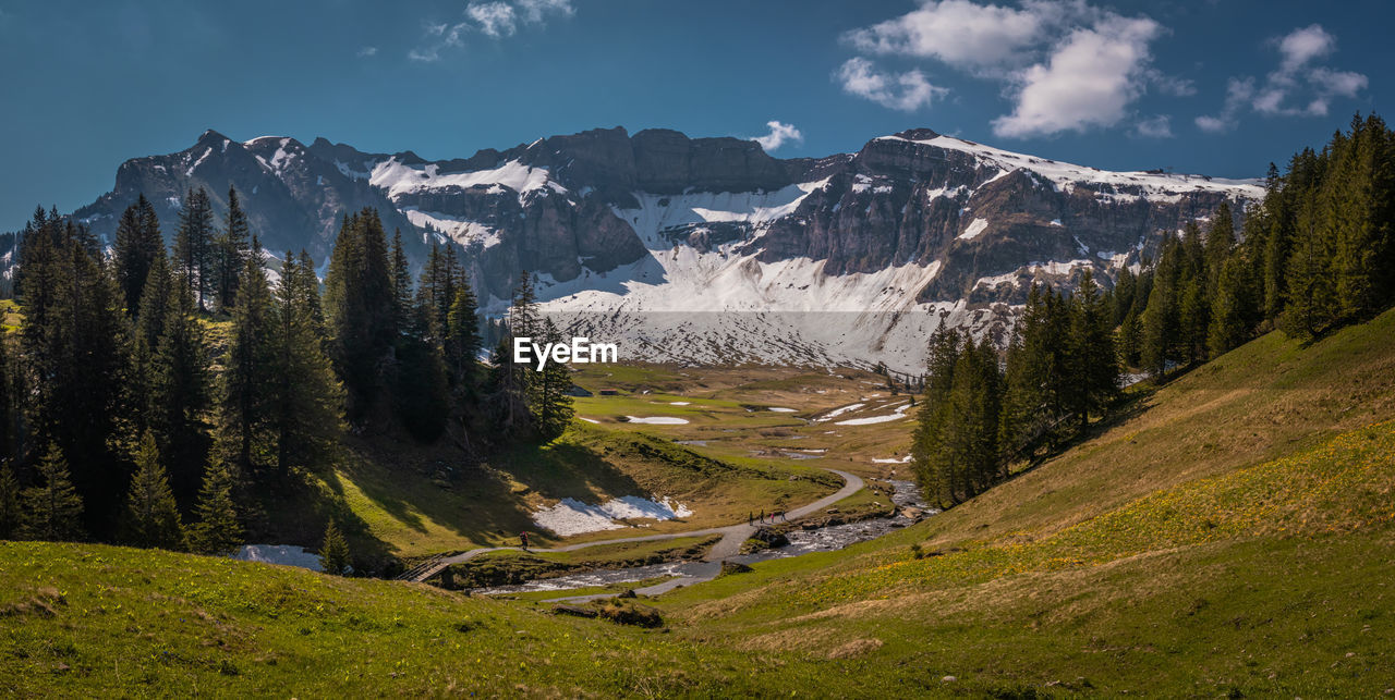 Beautiful mountain landscape in mellau, vorarlberg austria