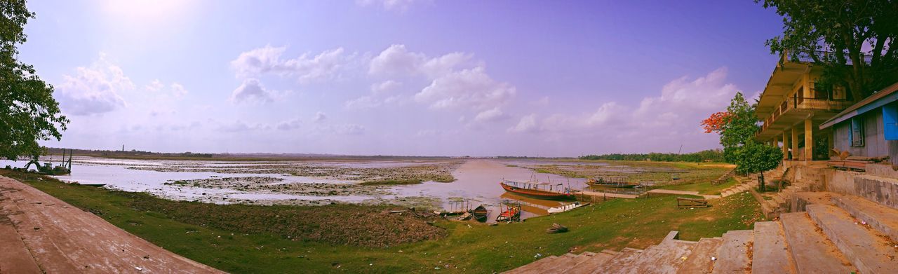 PANORAMIC VIEW OF GRASS AGAINST SKY