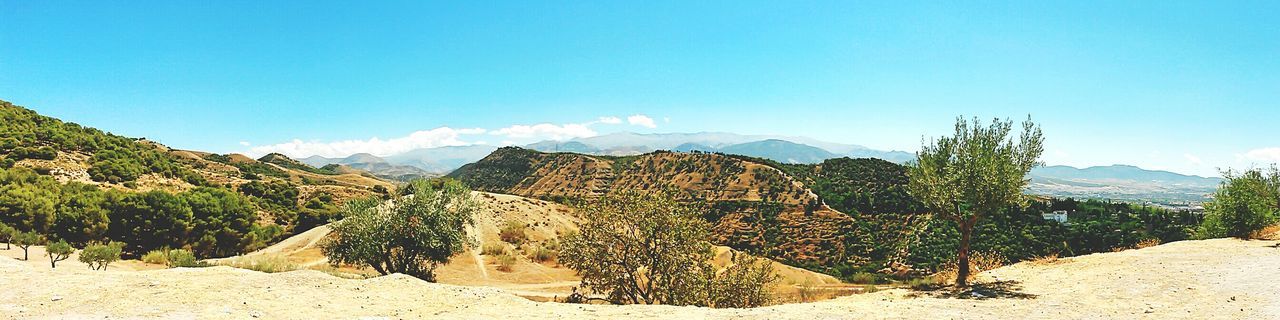 Panoramic view of landscape against sky