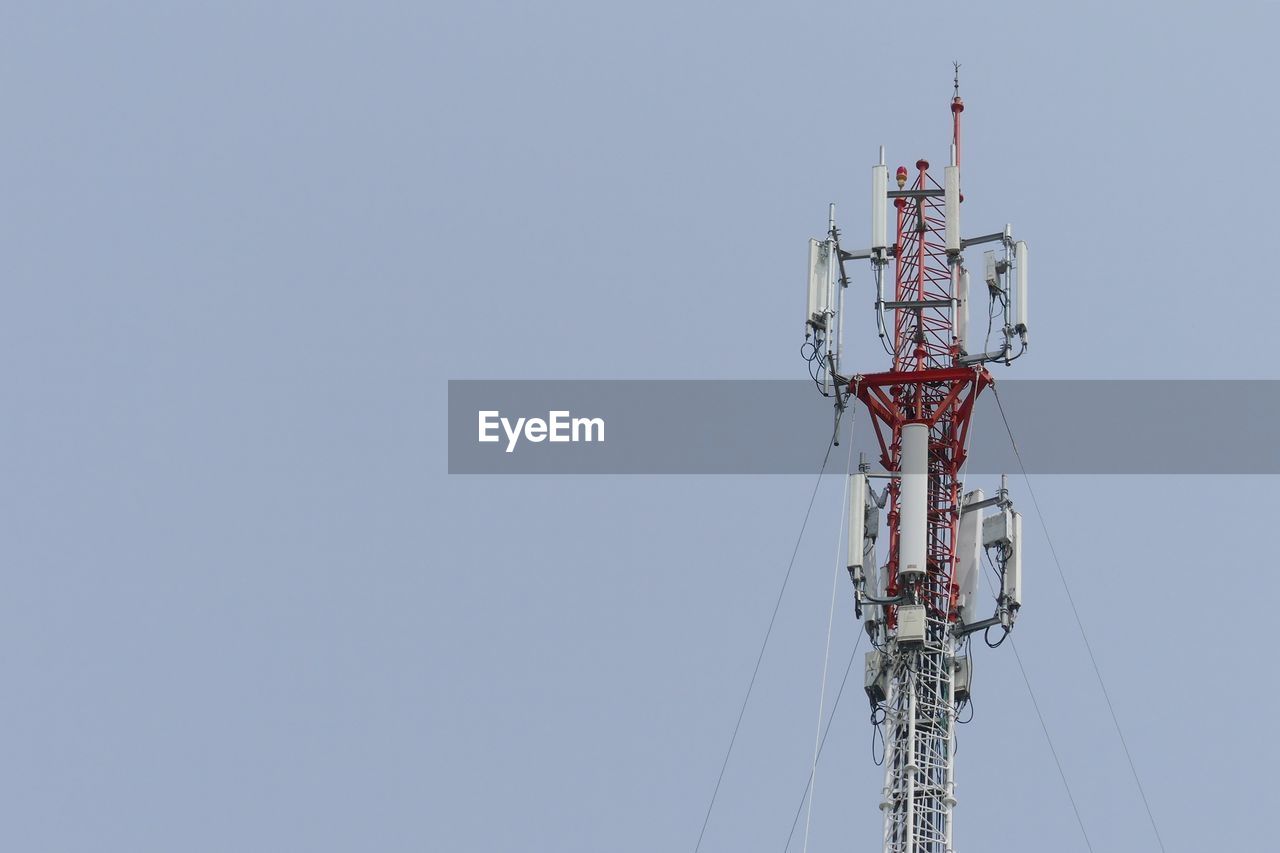 LOW ANGLE VIEW OF COMMUNICATIONS TOWER