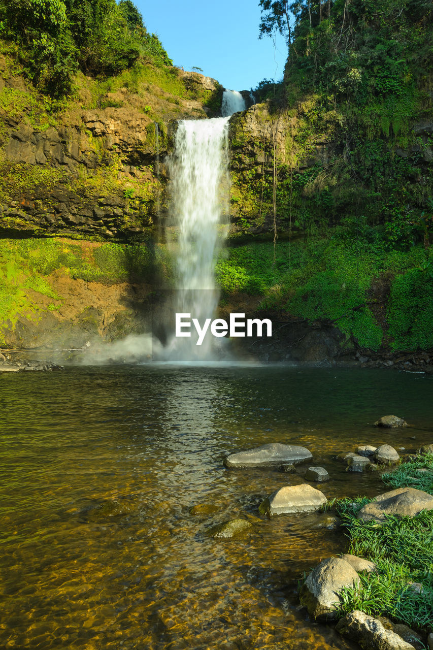 SCENIC VIEW OF WATERFALL