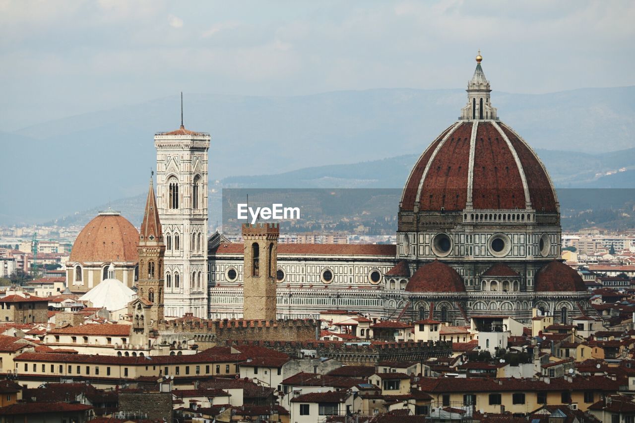 View of cathedral against sky in city