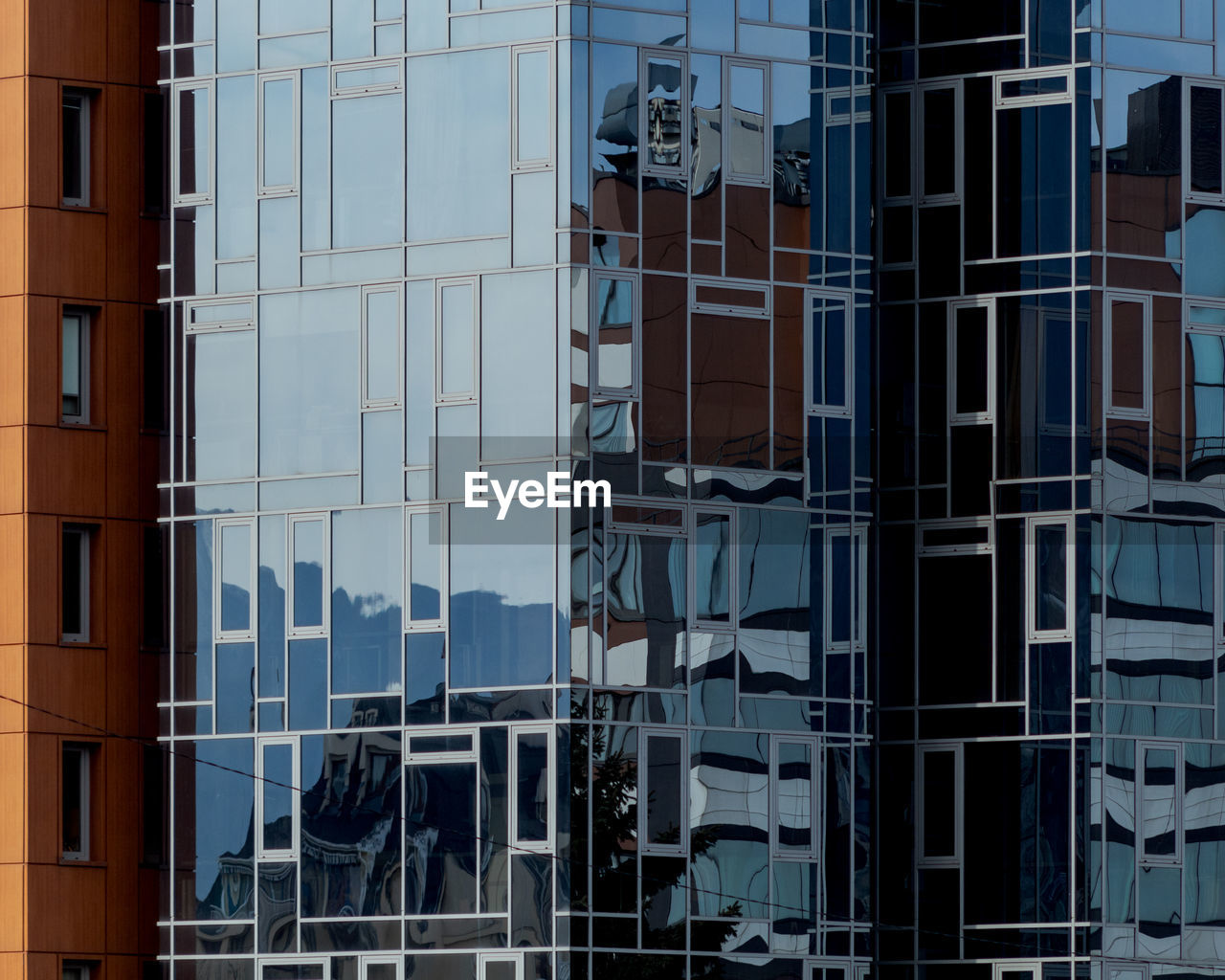 Low angle view of modern building