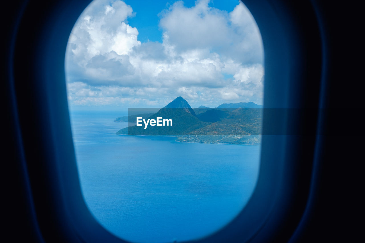 View outside airplane window