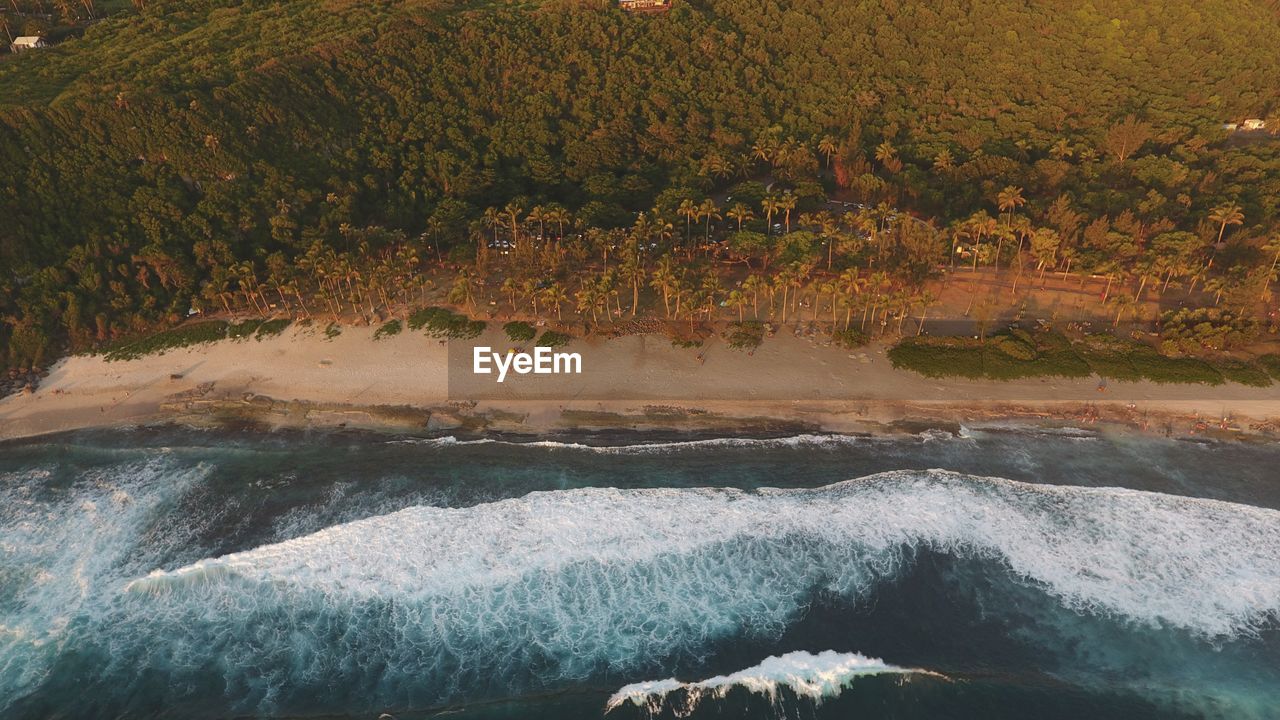 Indian ocean with beatiful beach