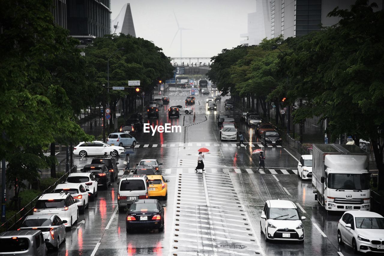 CARS ON CITY STREET