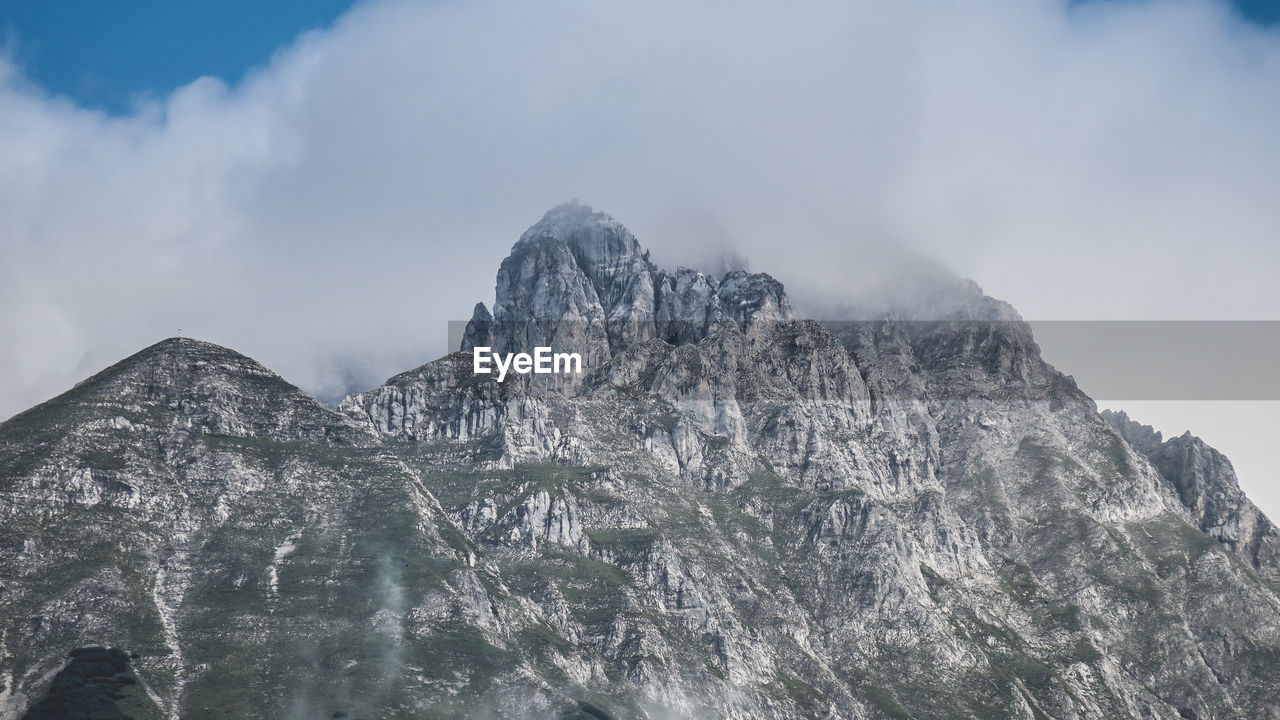 Panoramic view of mountain against sky