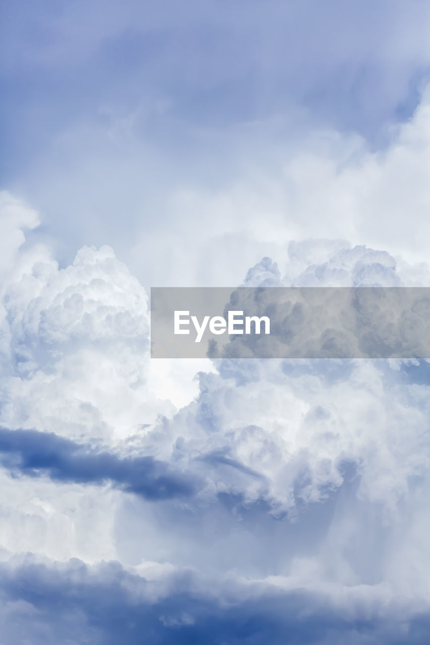 Cumulus clouds in sky