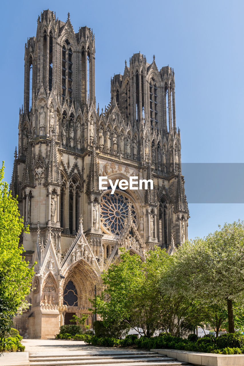 Reims cathedral in france