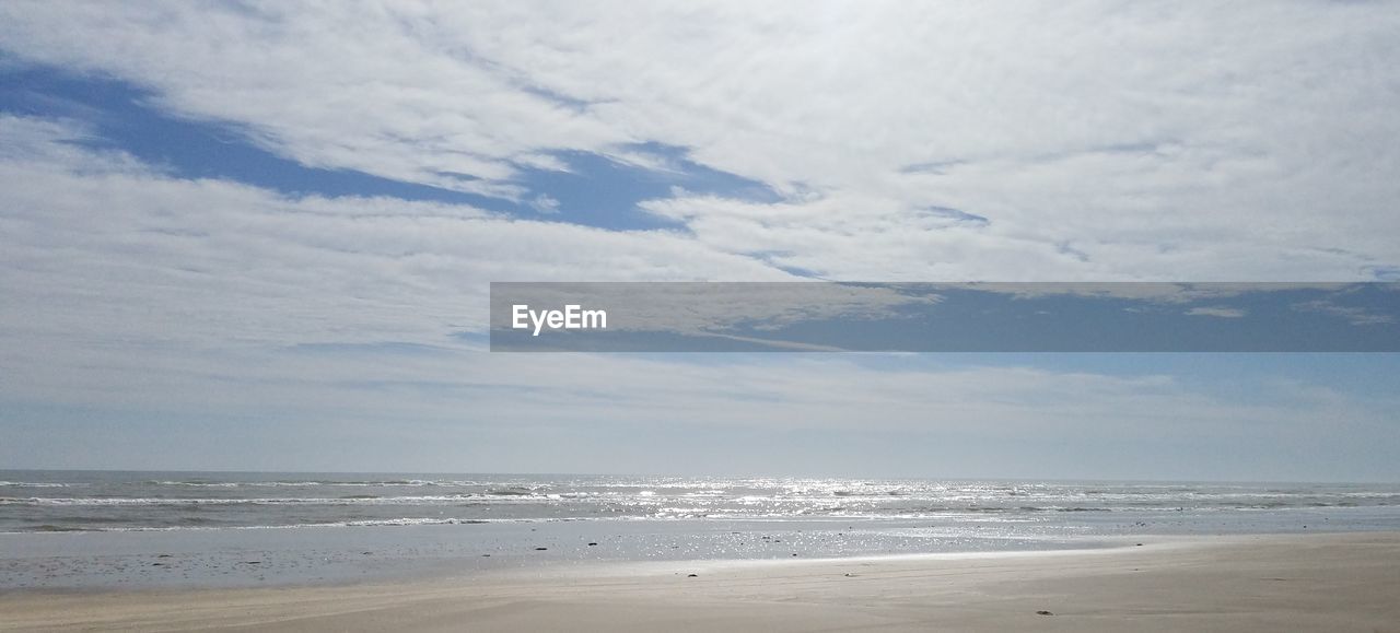 SCENIC VIEW OF SANDY BEACH AGAINST SKY