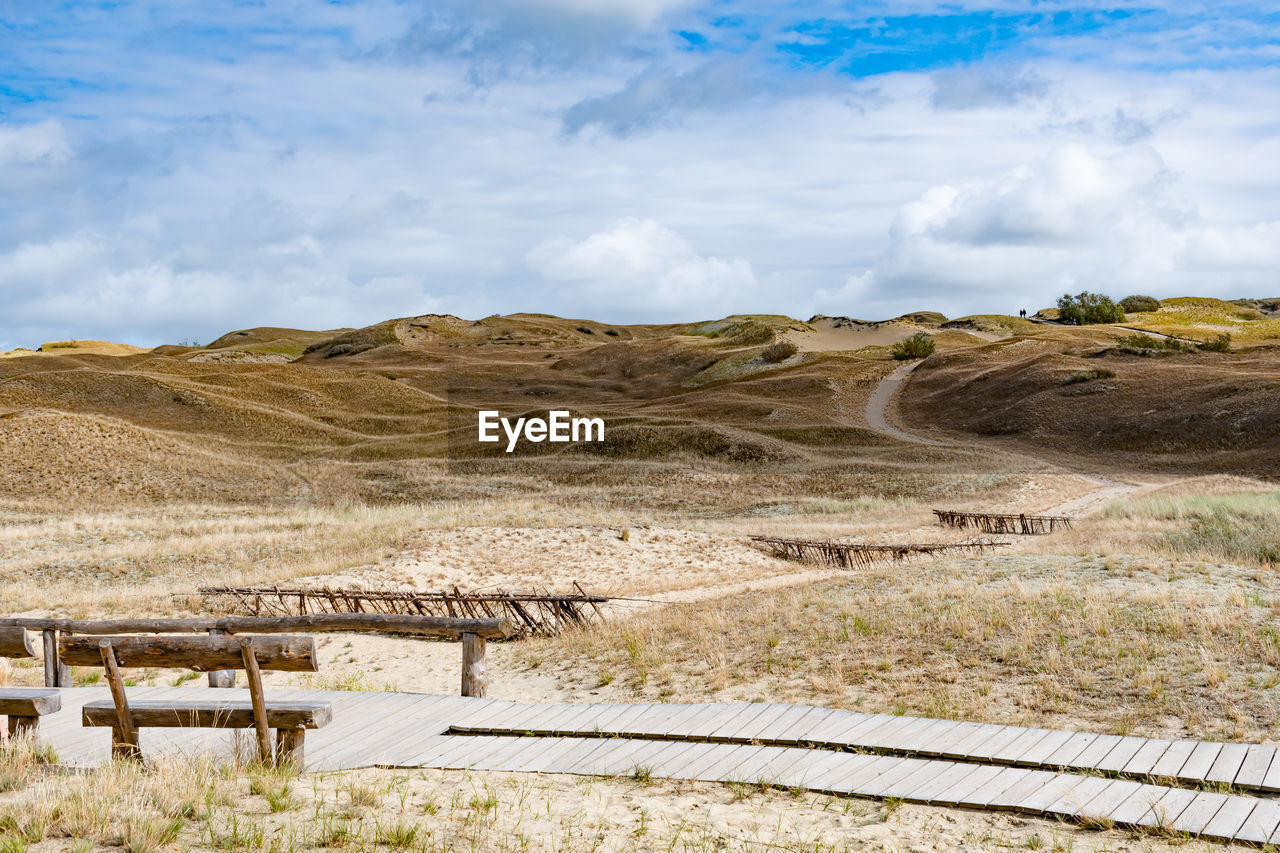 SCENIC VIEW OF LANDSCAPE AND MOUNTAINS AGAINST SKY