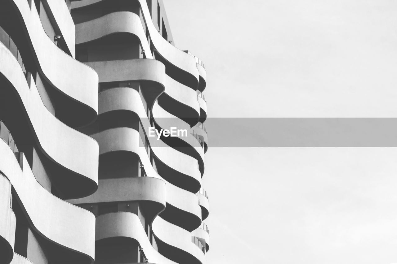 LOW ANGLE VIEW OF METALLIC STRUCTURE