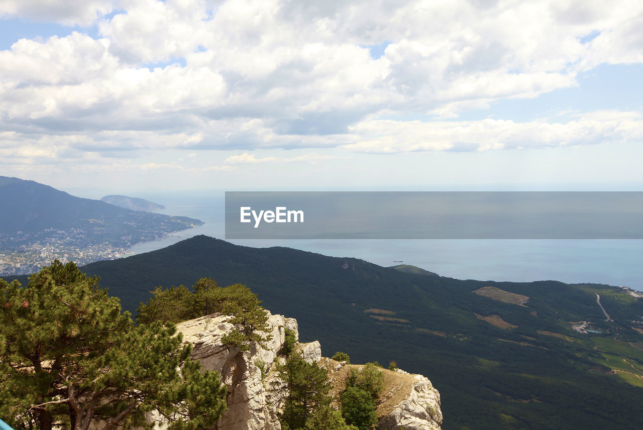 Beauty nature landscape crimea - sea mountains