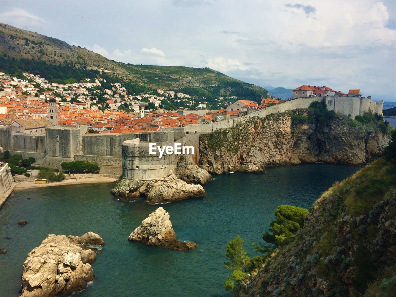 Scenic view of city against sky