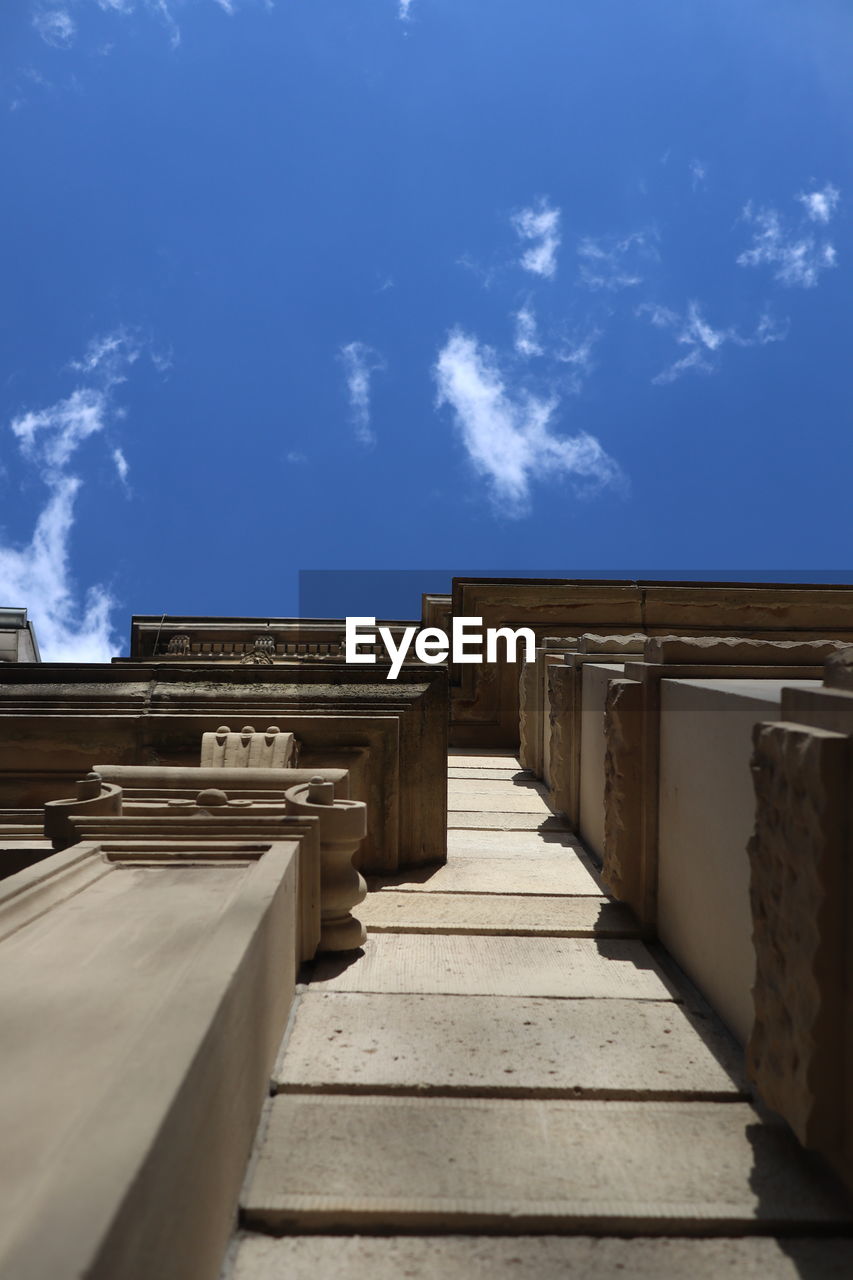 Low angle view of building against sky