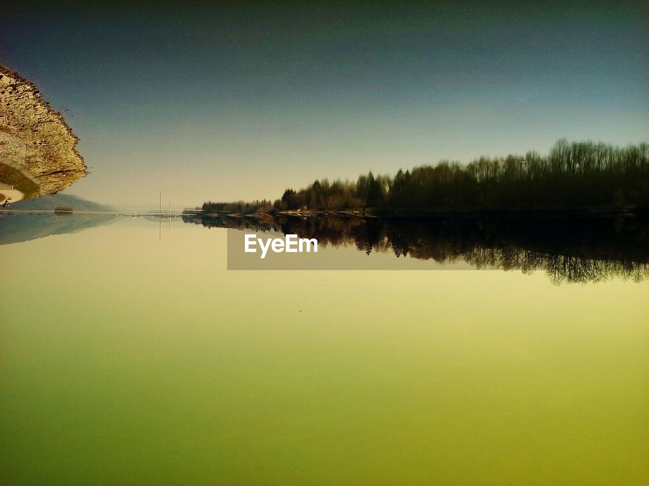 Scenic view of river against sky