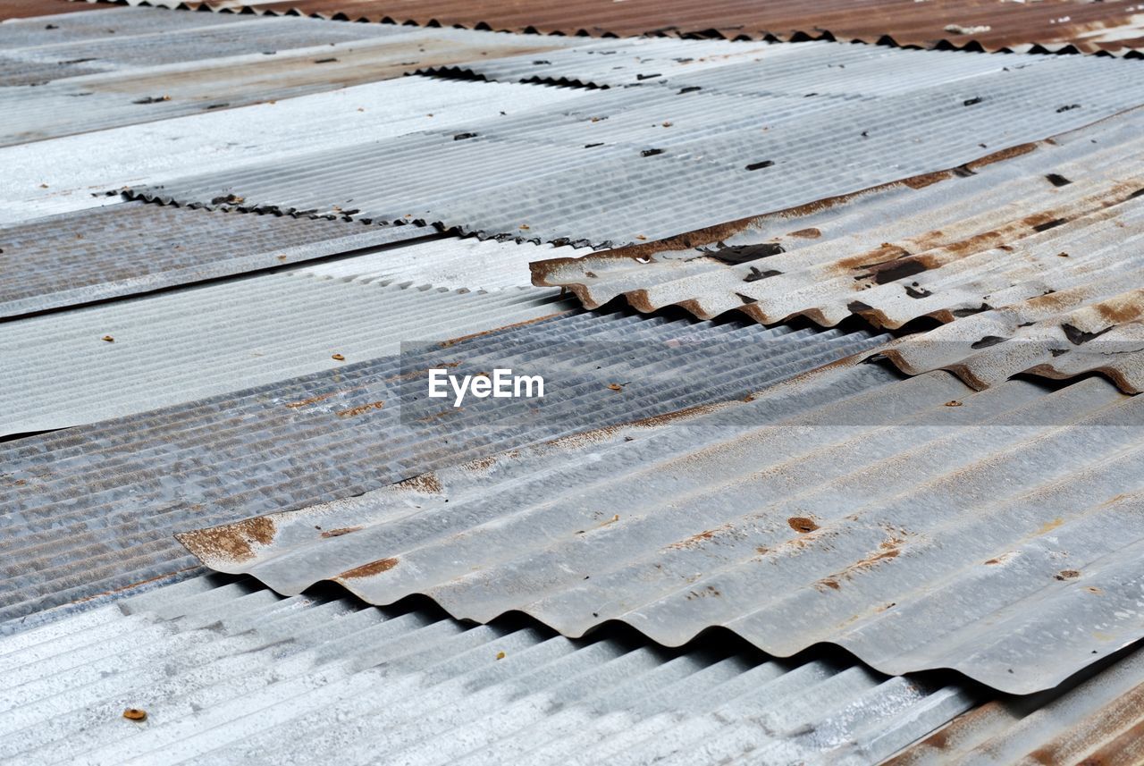 Close-up of rusty rooftop