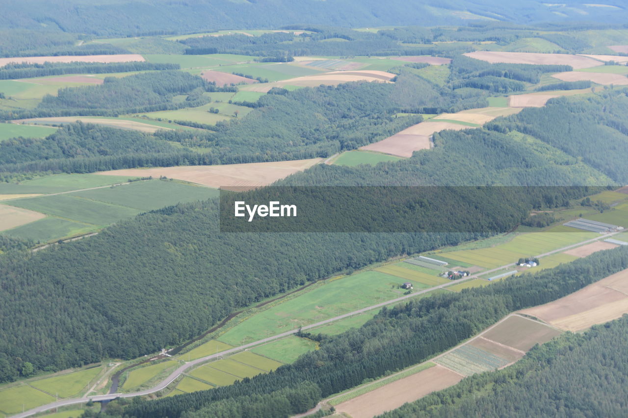 AERIAL VIEW OF AGRICULTURAL LAND