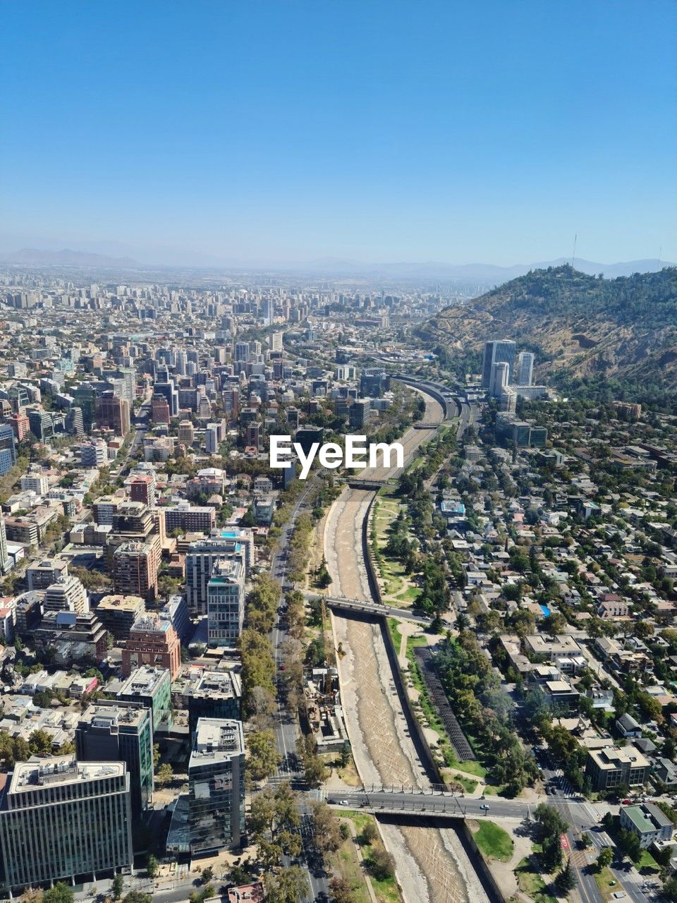 High angle view of cityscape