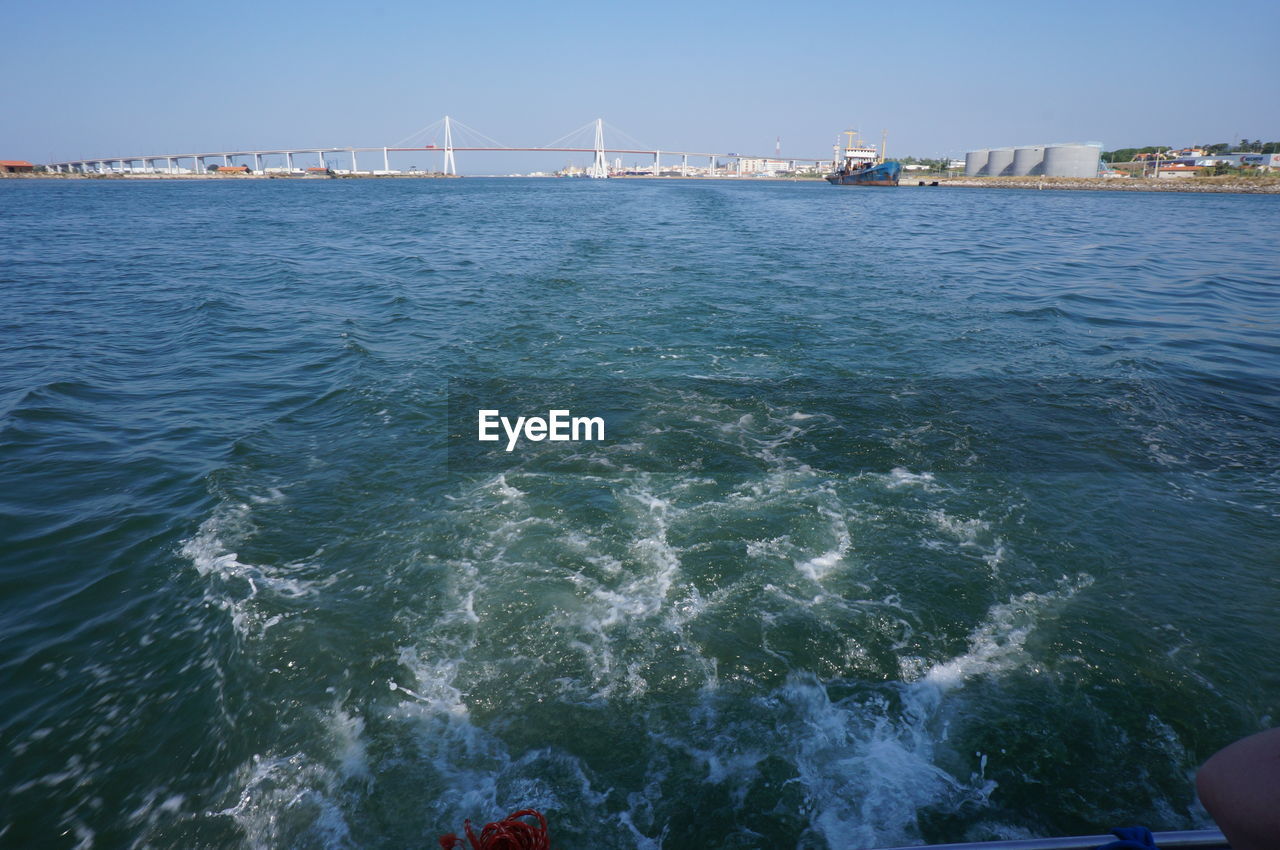 VIEW OF BRIDGE OVER SEA