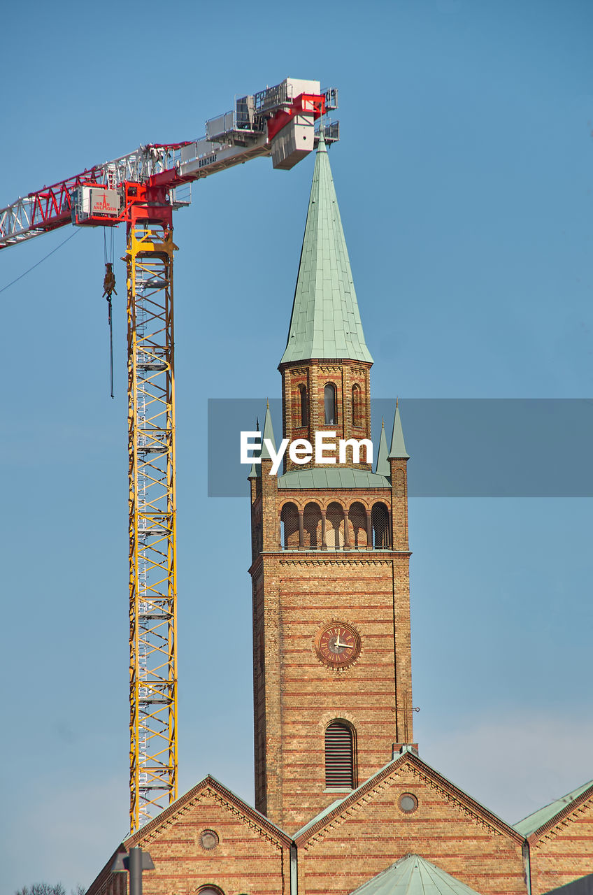 low angle view of built structures against sky