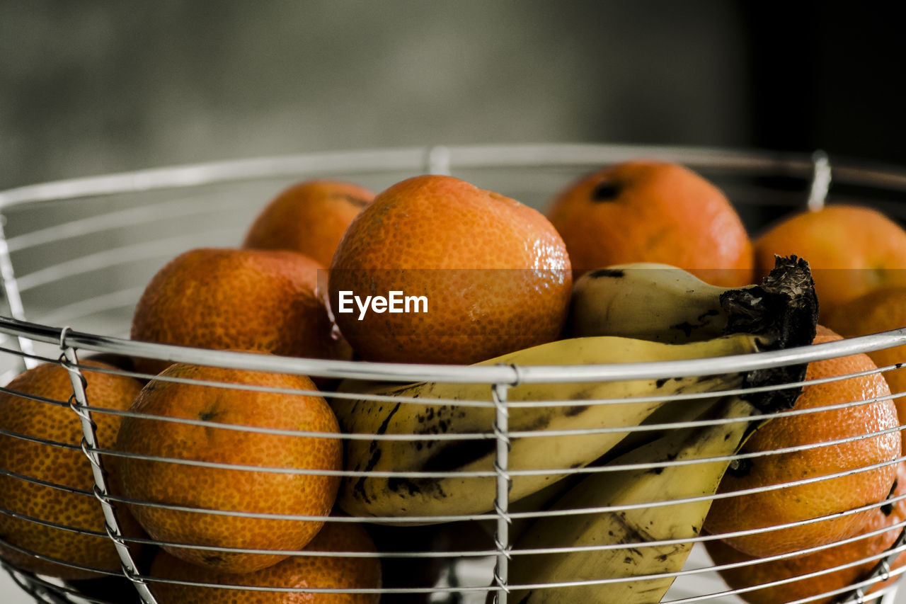 Close-up of fruits in basket