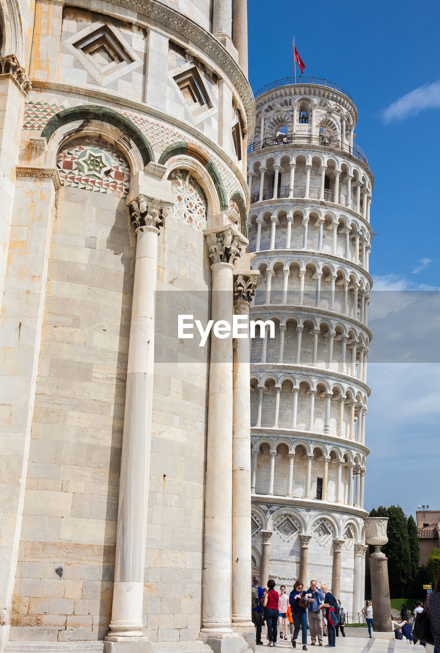 Primatial metropolitan cathedral of the assumption of mary and the leaning tower of pisa