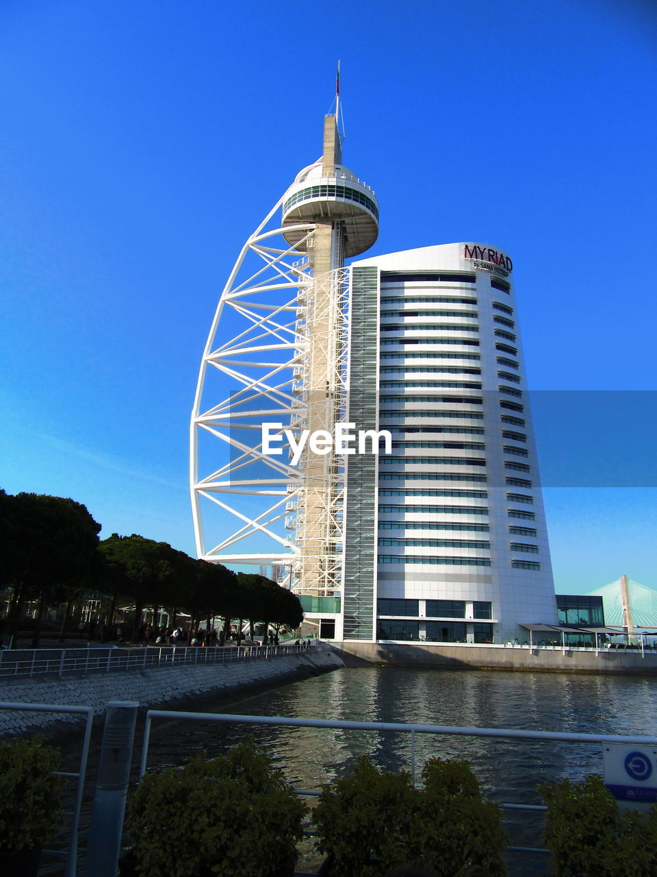 LOW ANGLE VIEW OF TOWER AGAINST CLEAR SKY