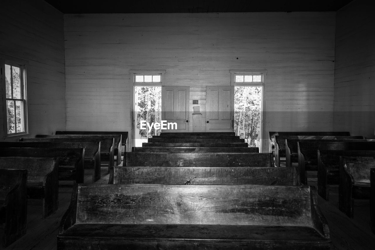 Interior of empty church