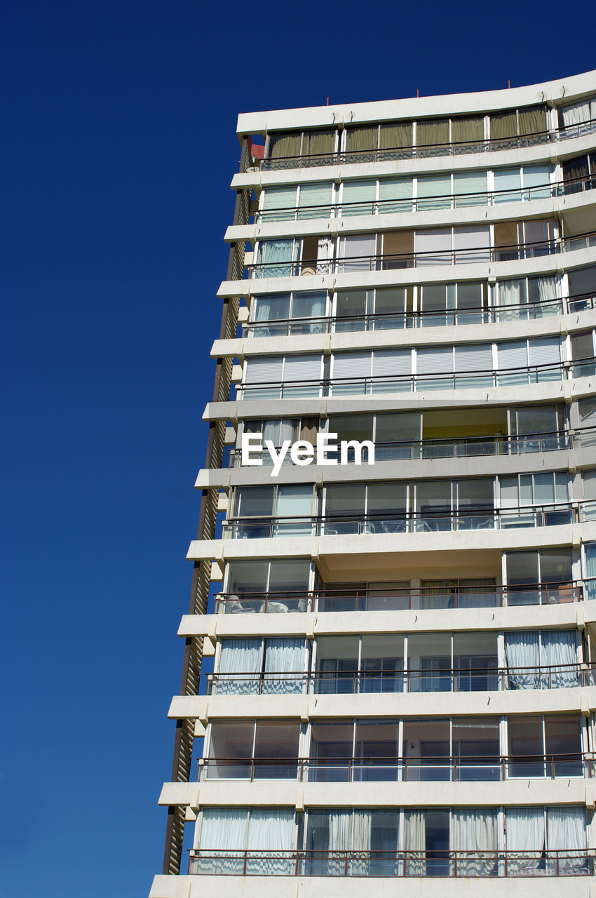 Low angle view of building against clear sky