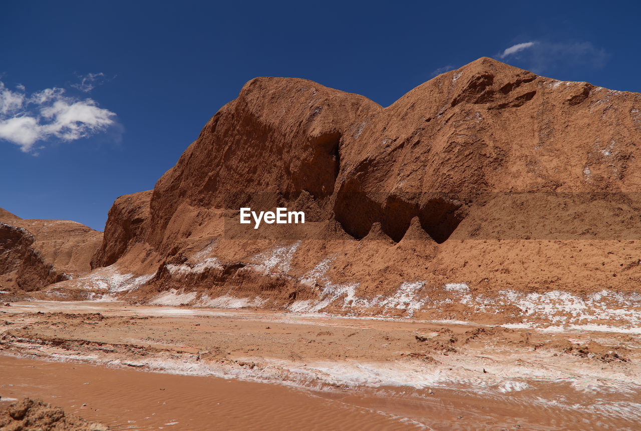 scenic view of rocky mountains against clear sky