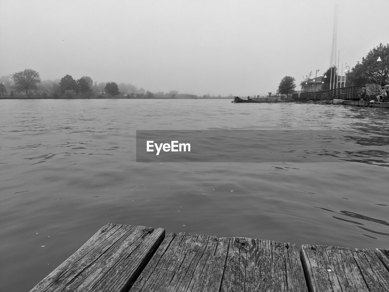 A view from the riverside park docks in lorain, ohio, usa.