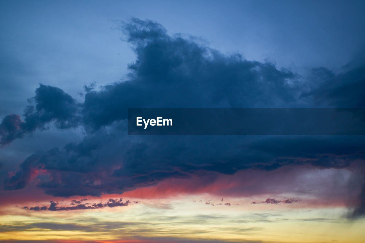 LOW ANGLE VIEW OF DRAMATIC SKY OVER CLOUDSCAPE