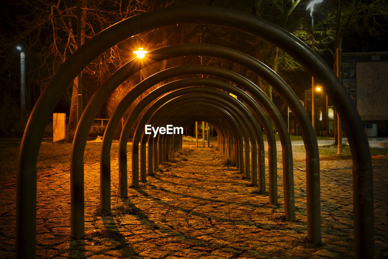 ILLUMINATED STREET LIGHT AT PARK