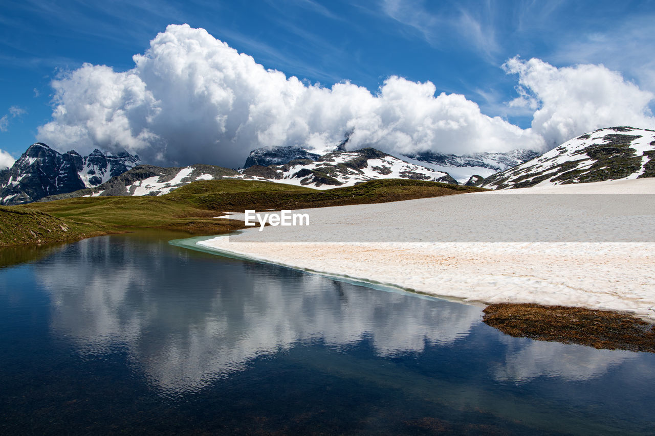 Saflischpass in the swiss alps near rosswald, switzerland