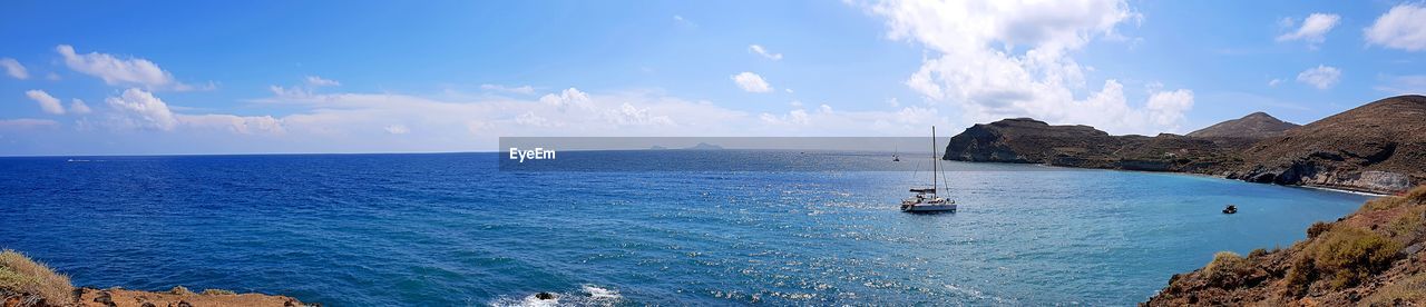 Panoramic view of sea against sky