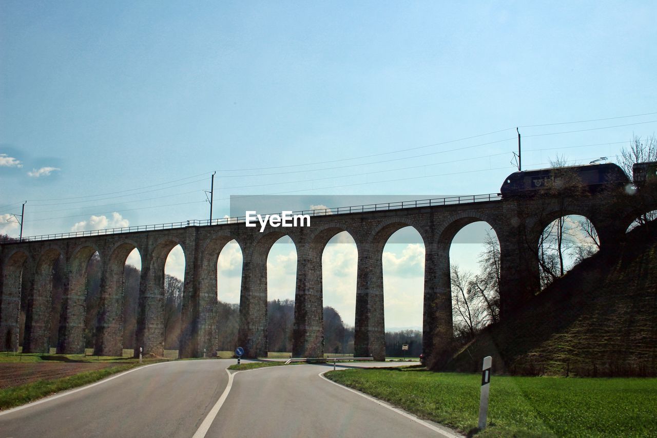 BRIDGE AGAINST CLEAR SKY