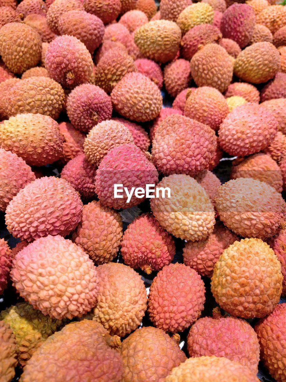 Full frame shot of lychees