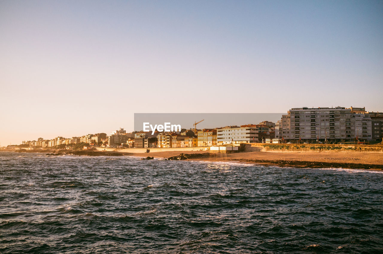 Coastal buildings in porto