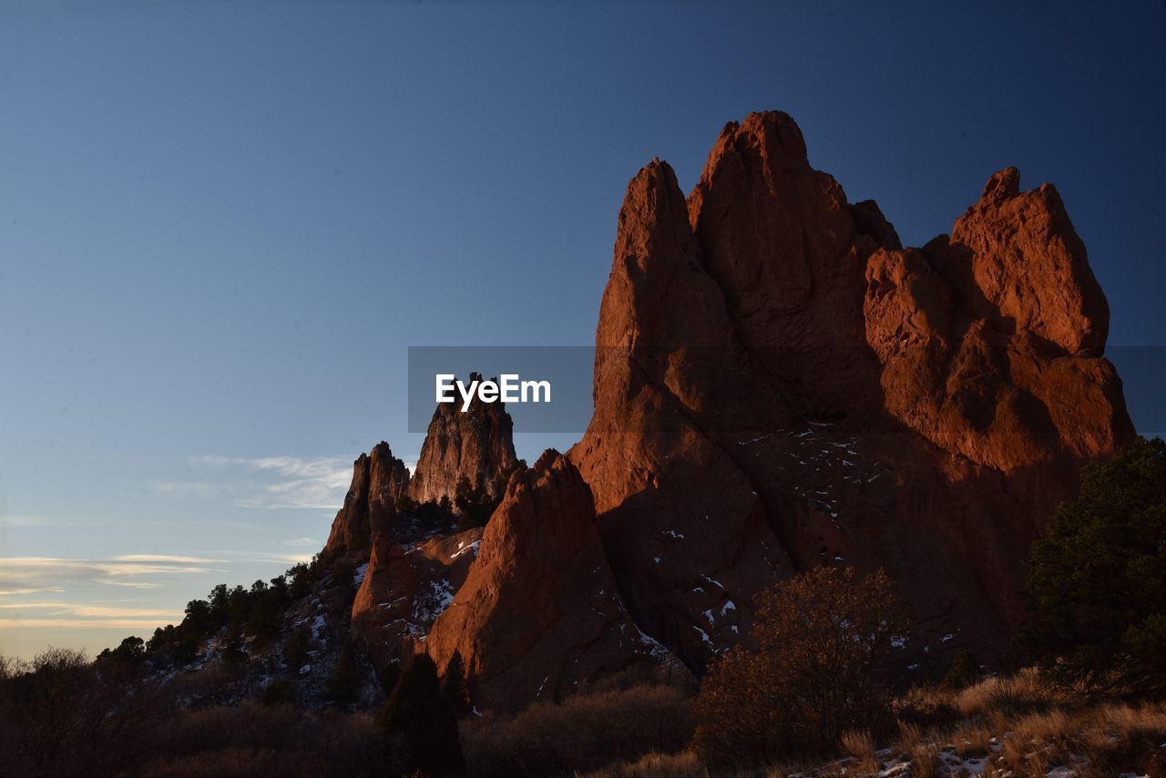 ROCK FORMATION AGAINST SKY