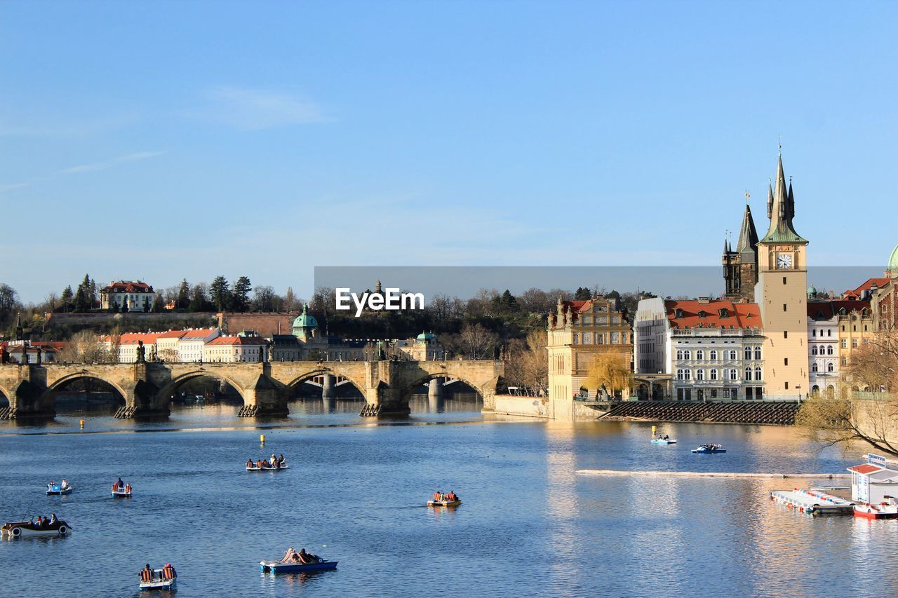 View of the kramarova villa over charles bridge