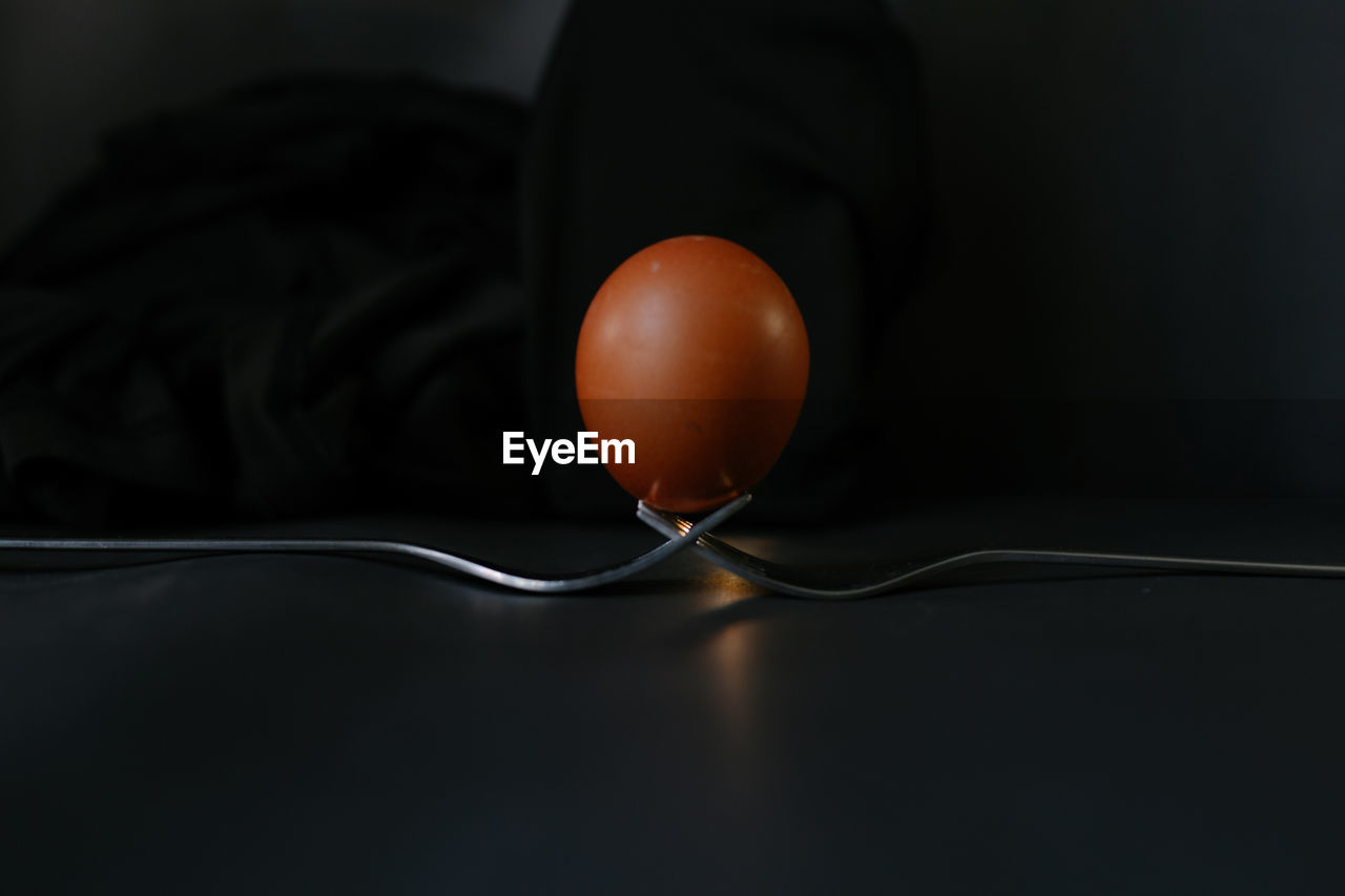 Dynamic style  egg photo with spoon