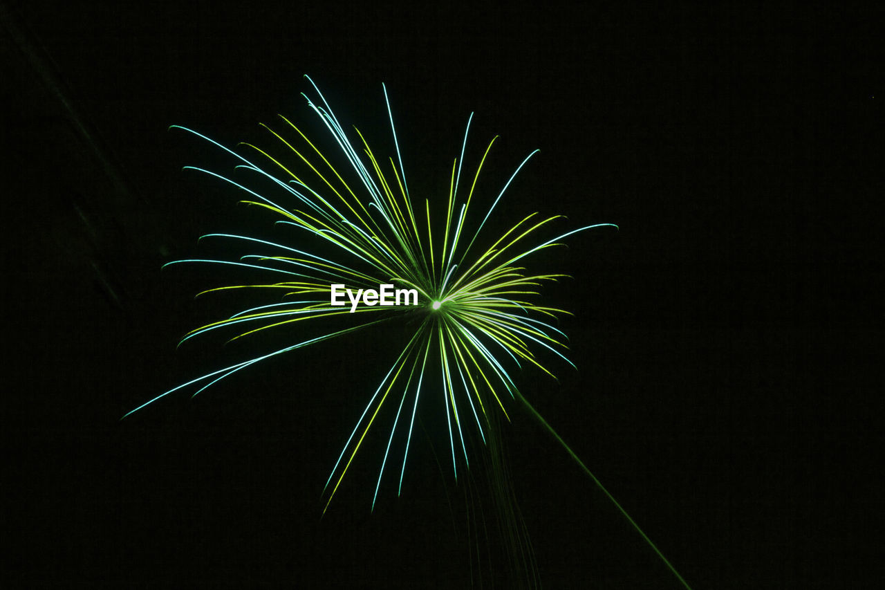 FIREWORK DISPLAY AGAINST SKY