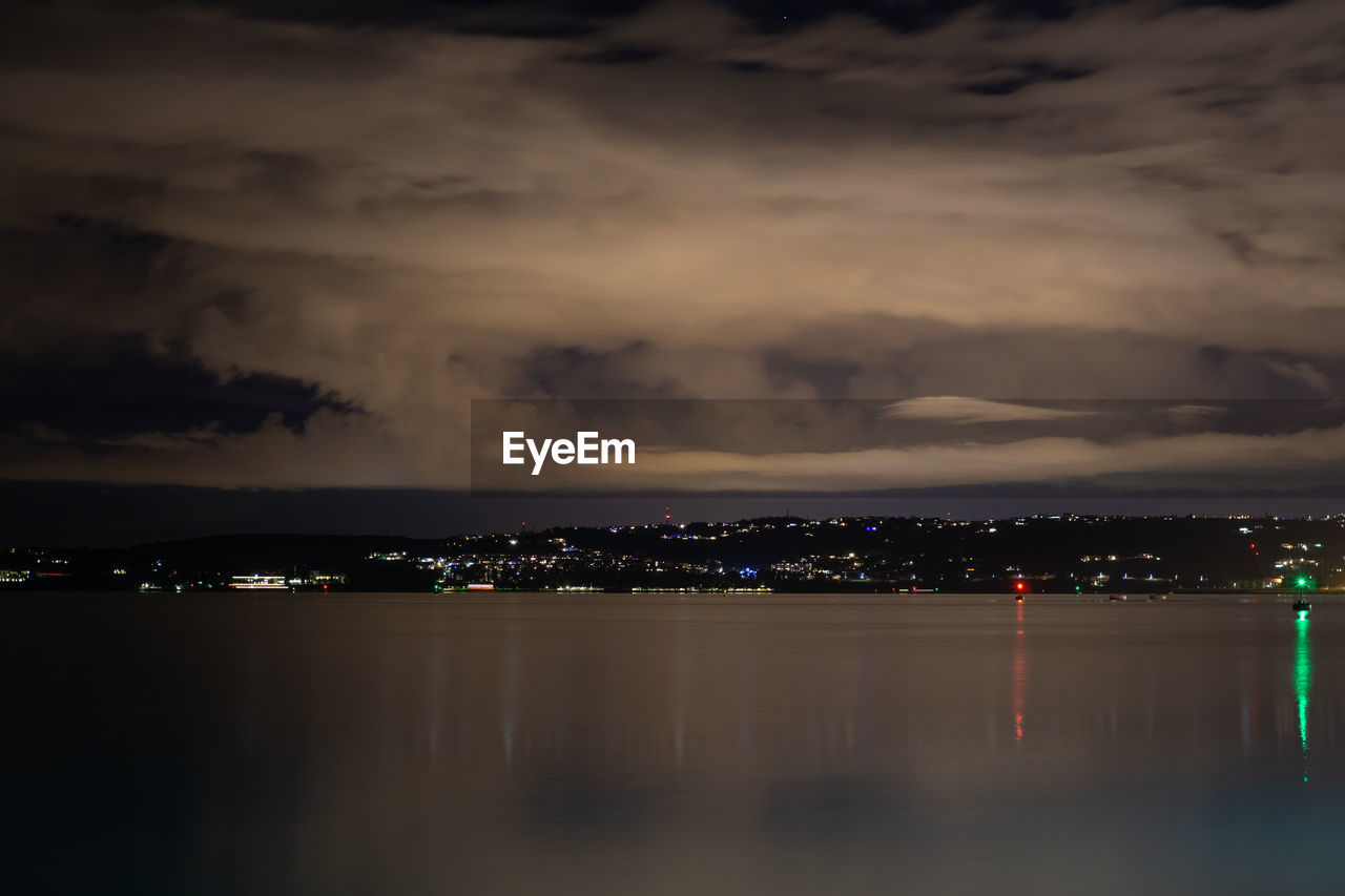 ILLUMINATED CITY AT NIGHT