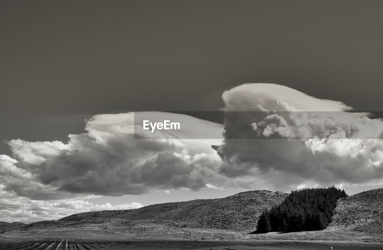 Scenic view of rocky mountains against sky