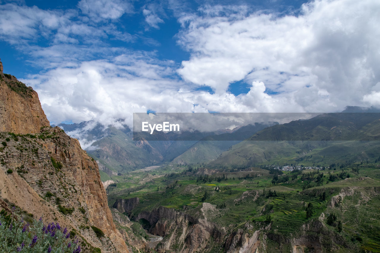 Scenic view of landscape against sky