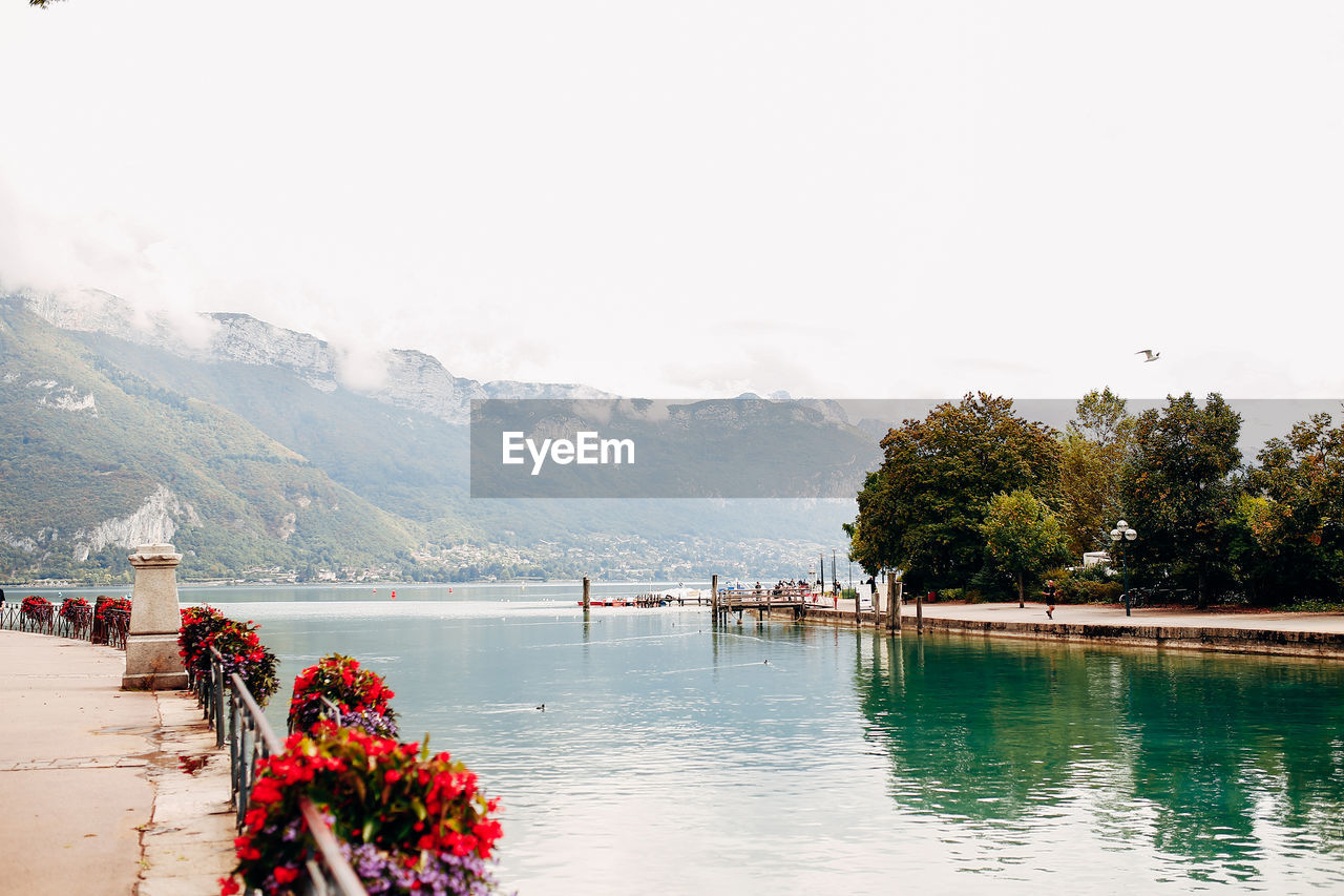 Annecy lake view from annecy city. high quality photo